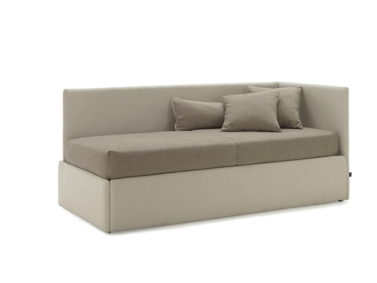 Single bed with upholstered headboard | Line 04 by Bolzan letti