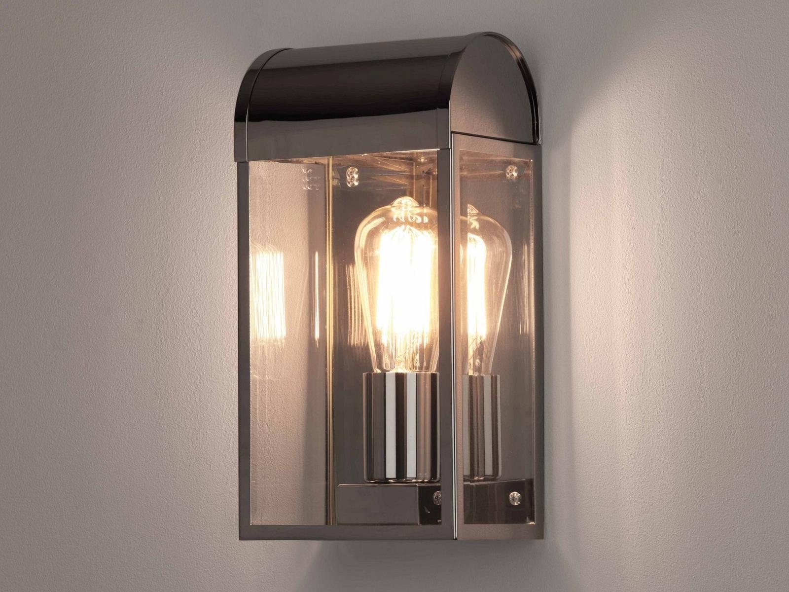 Glass and steel outdoor wall lamp with dimmer | Newbury by Astro lighting