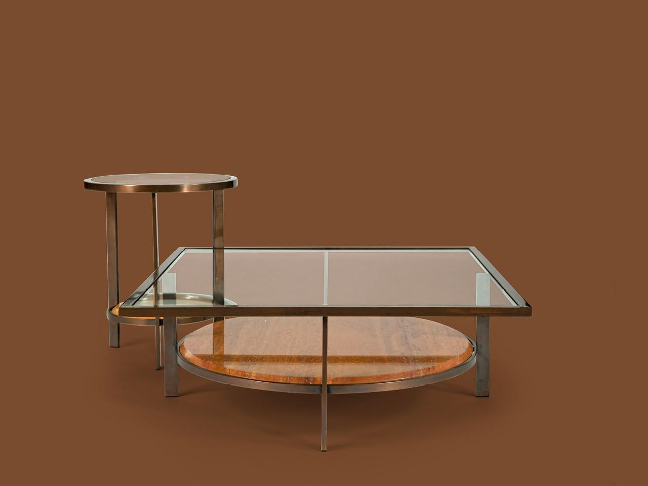 Square crystal coffee table | Paul by Borzalino