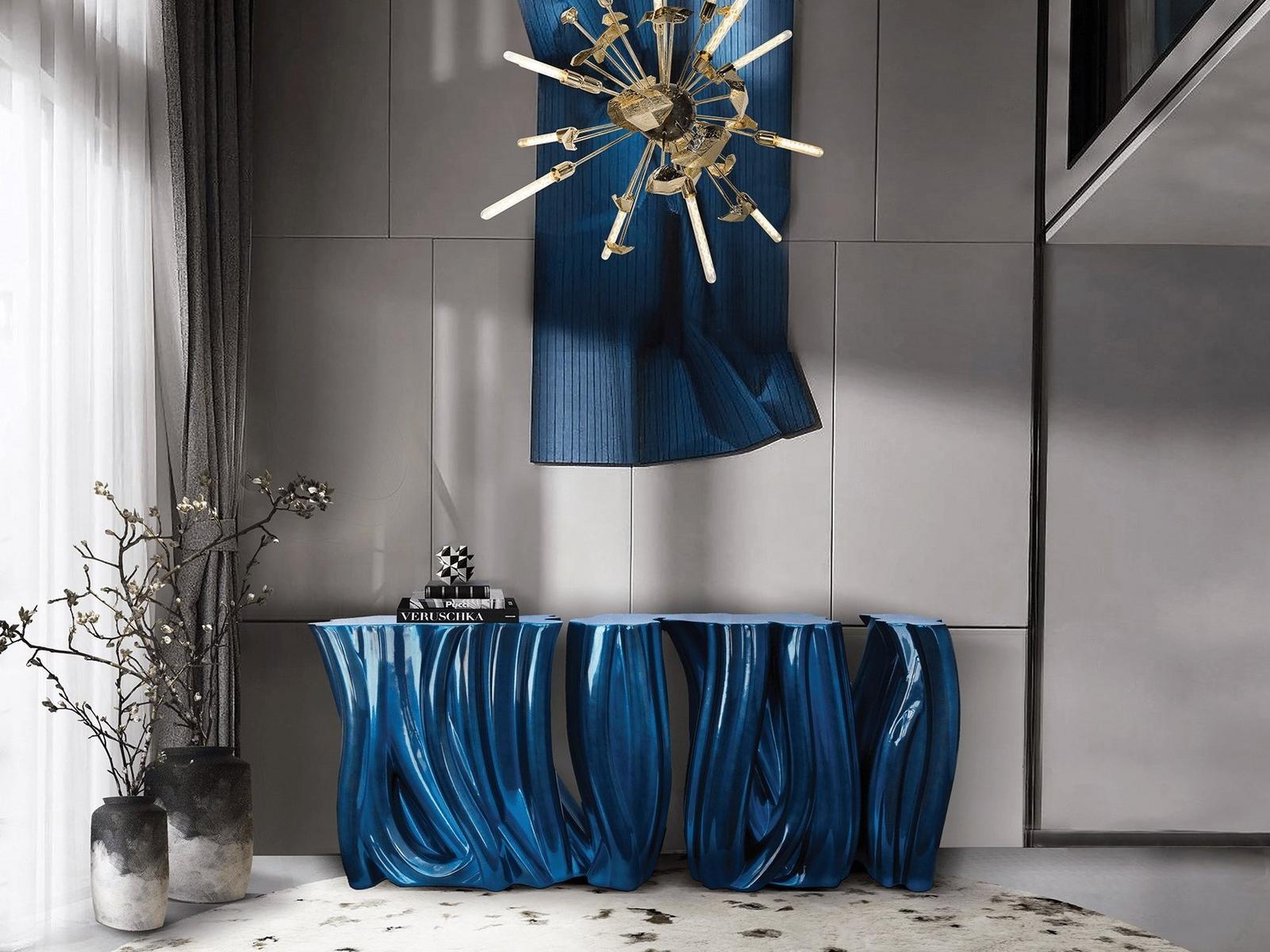 Glass-fibre console table | Monochrome by Boca Do Lobo