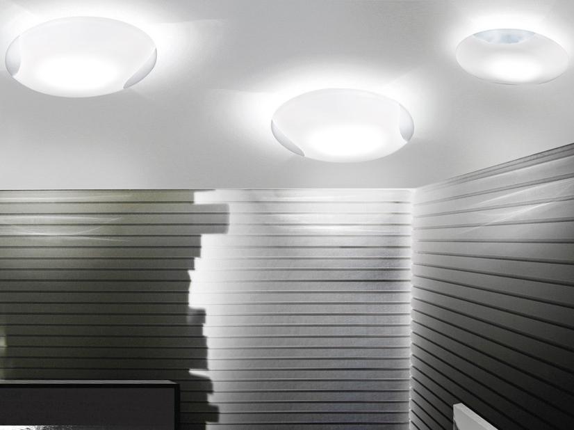 Glass wall lamp / ceiling lamp | Lio Pp by Vistosi