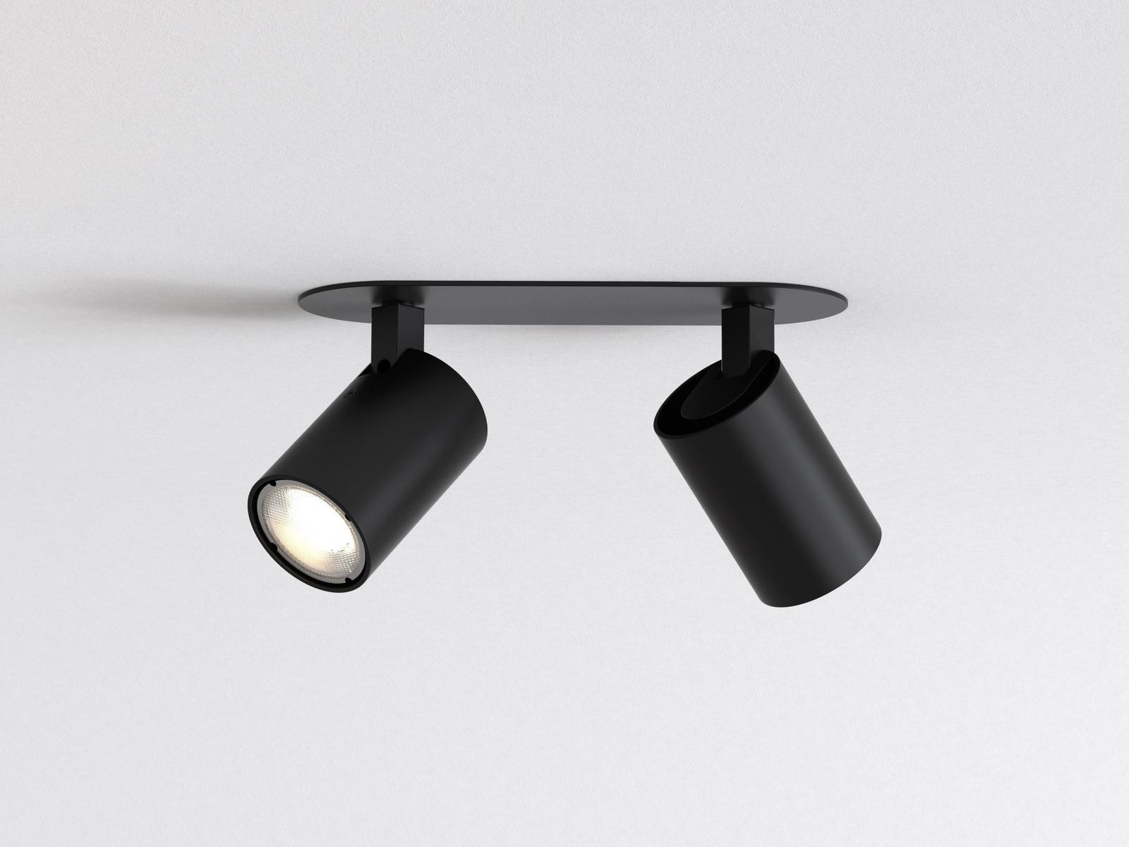 LED adjustable round metal spotlight | Ascoli Twin Recessed by Astro lighting