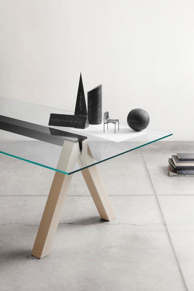 Rectangular glass table | Sesto by Lema