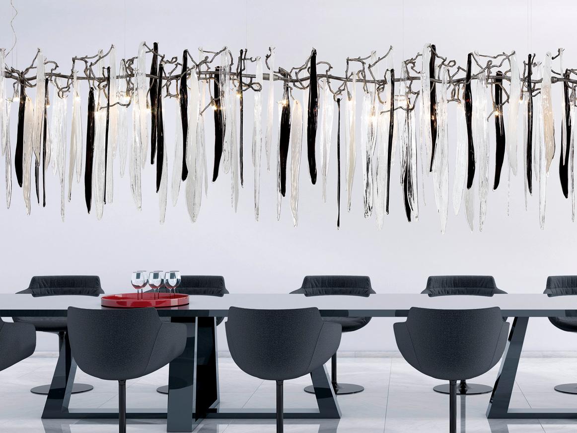 Handmade bronze pendant lamp | Waterfall Ct3383/27 by Serip