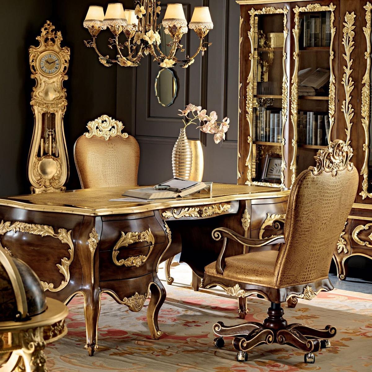 Solid wood writing desk with drawers | 11302 by Modenese Gastone