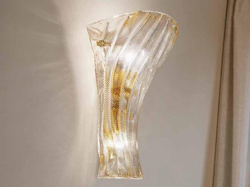 Glass wall light | Loredan by Sylcom