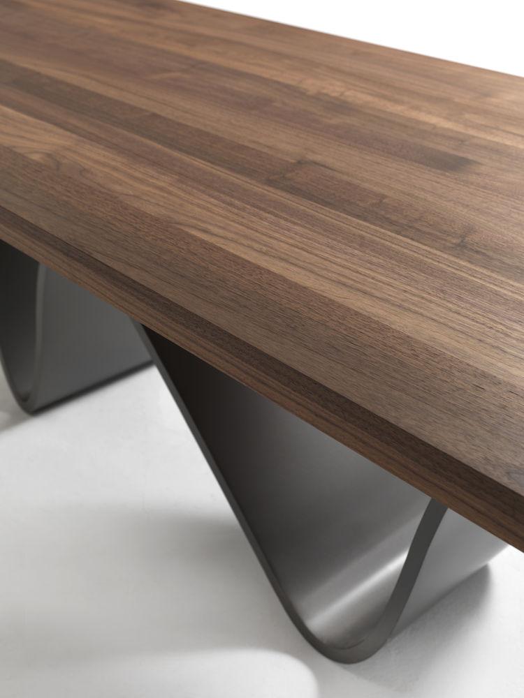 Rectangular wood table | Bree e Onda by Riva 1920