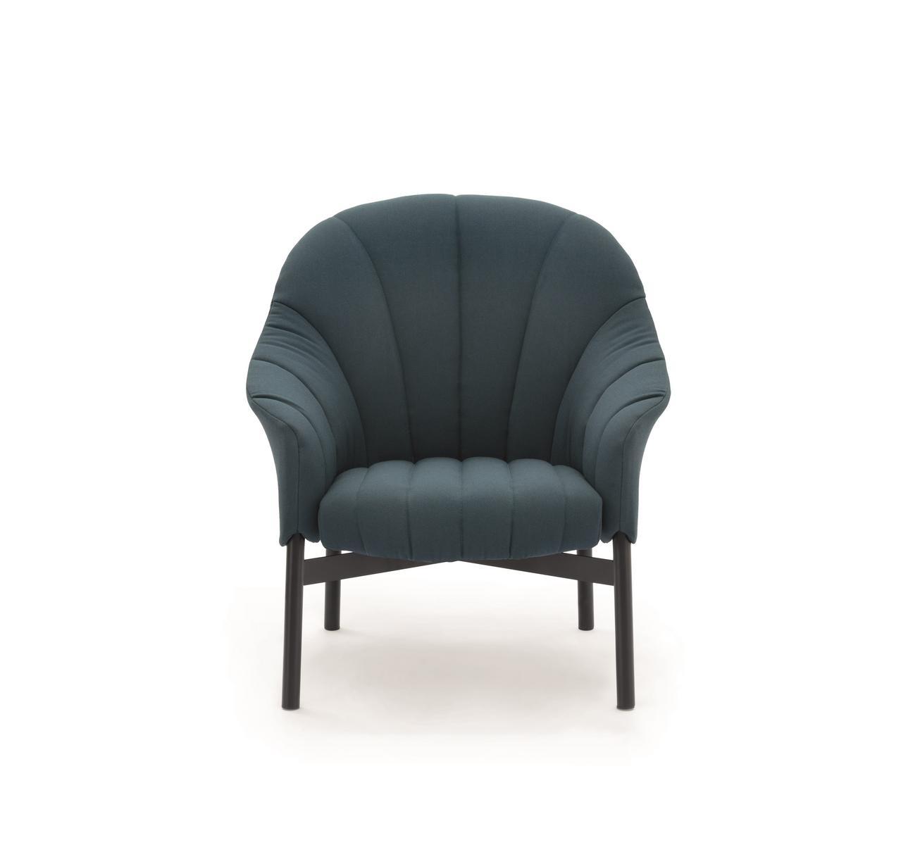 Fabric easy chair with armrests | Gloria High by Arflex