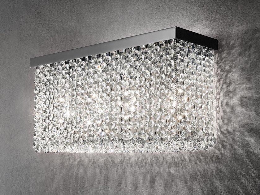 Wall lamp with crystals | Cubo A Long by Masiero