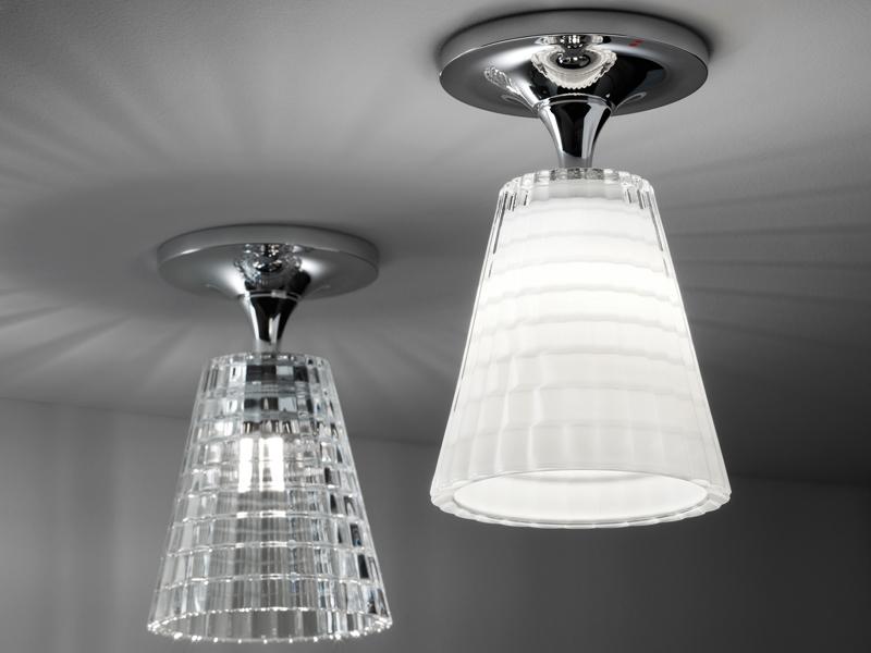Crystal ceiling lamp | Flow by Fabbian
