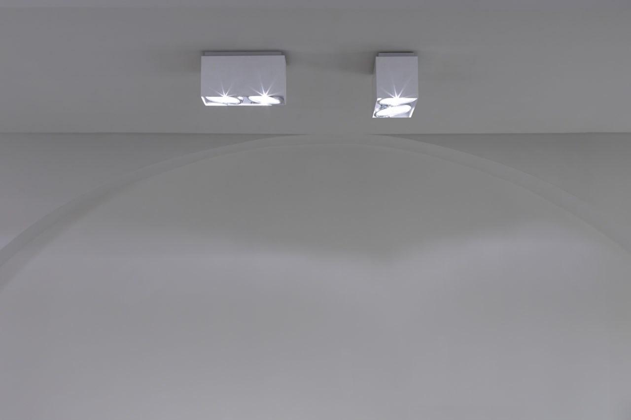 Adjustable extruded aluminium ceiling lamp | Duo by Nemo