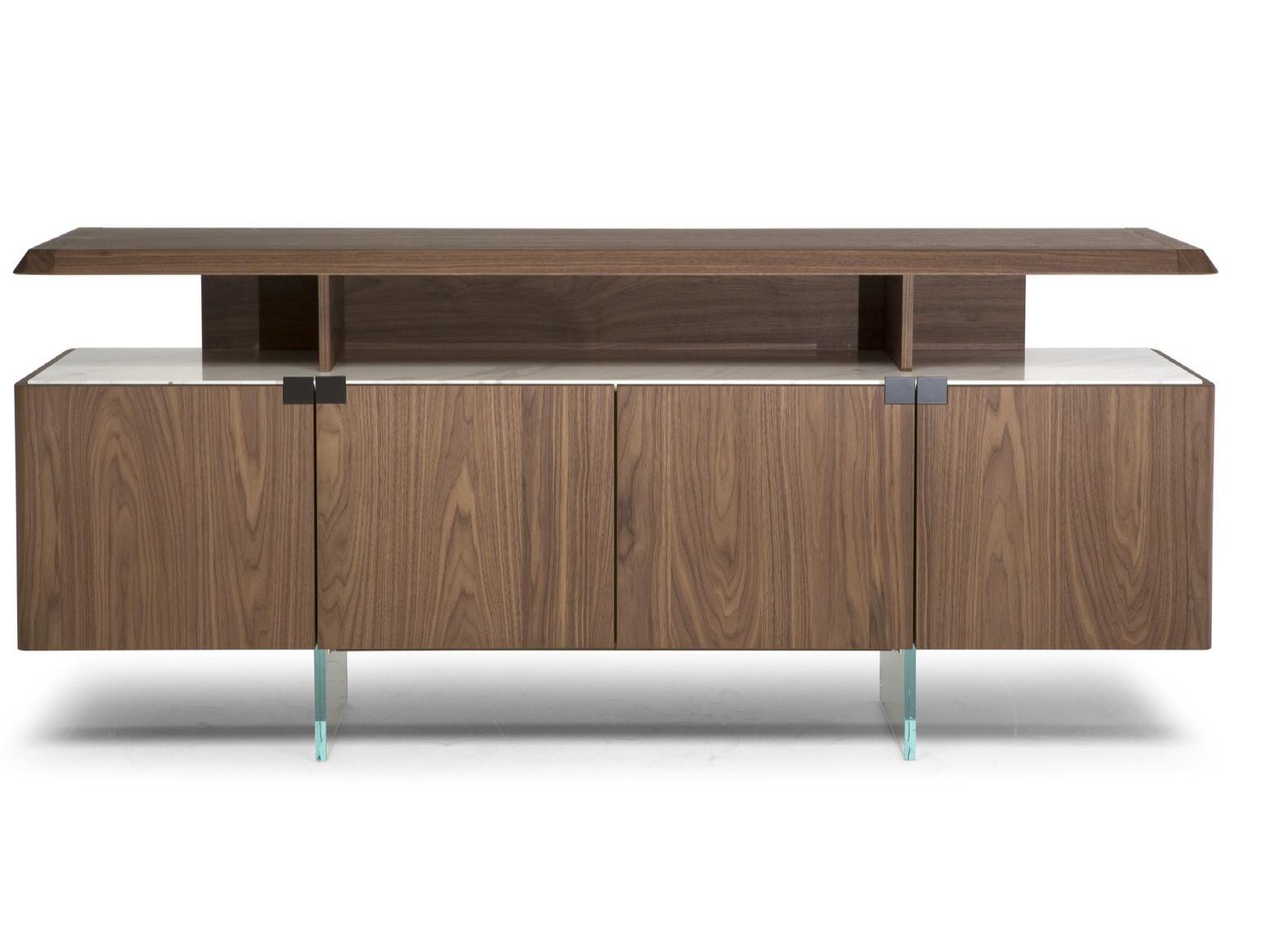 MDF sideboard with doors | Phantom by Natuzzi Italia