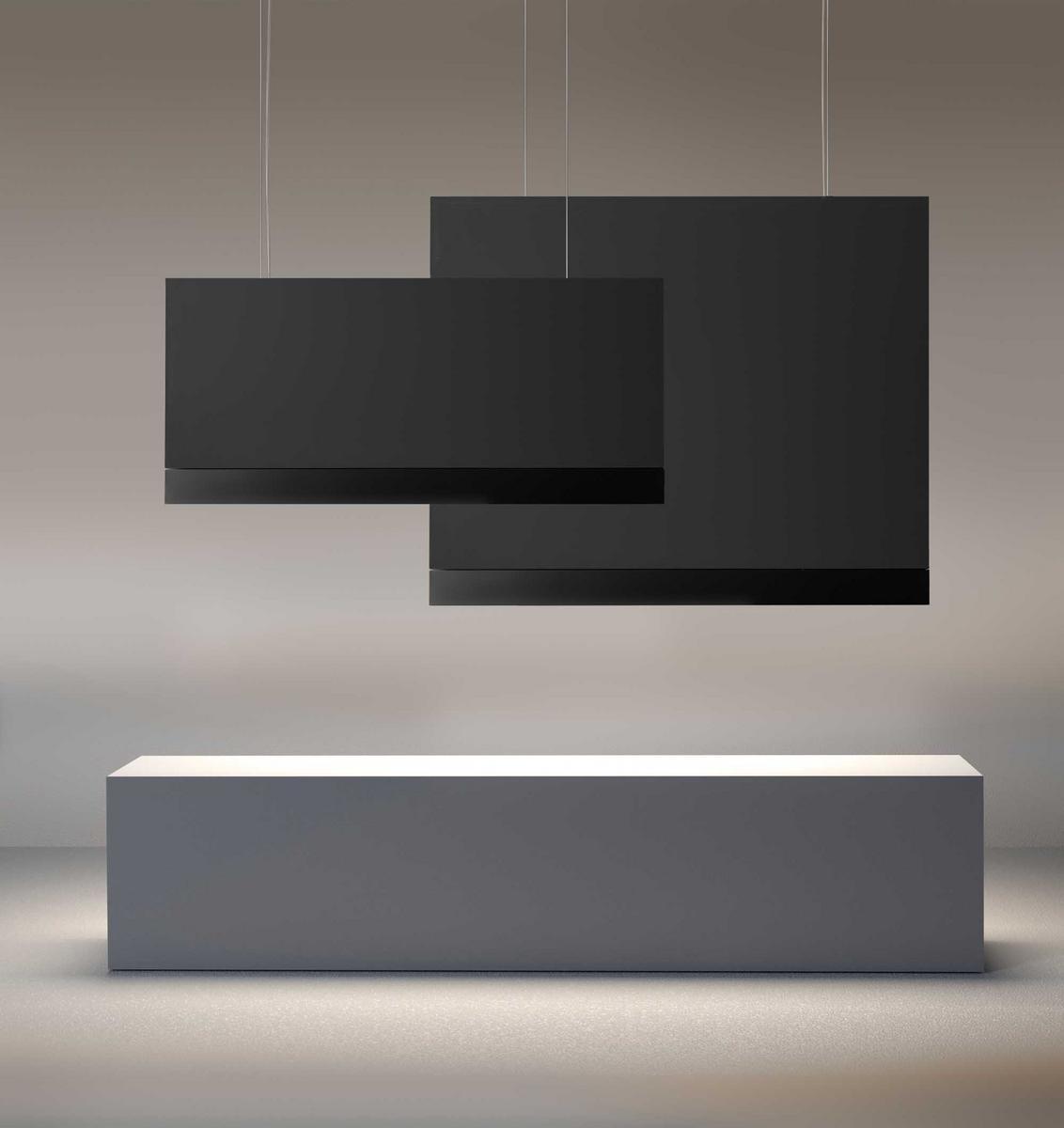 LED perforated metal pendant lamp | Stage Horizontal Silence by Olev