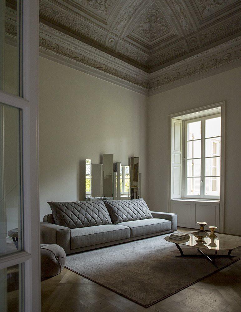 Corner velvet sofa | Gary by Alberta Salotti
