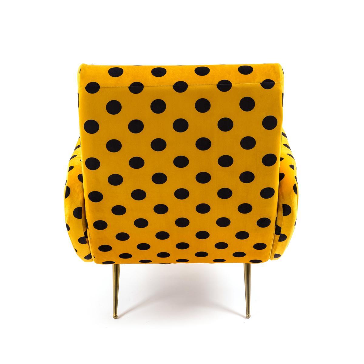 Fabric armchair with armrests | Shit by Seletti
