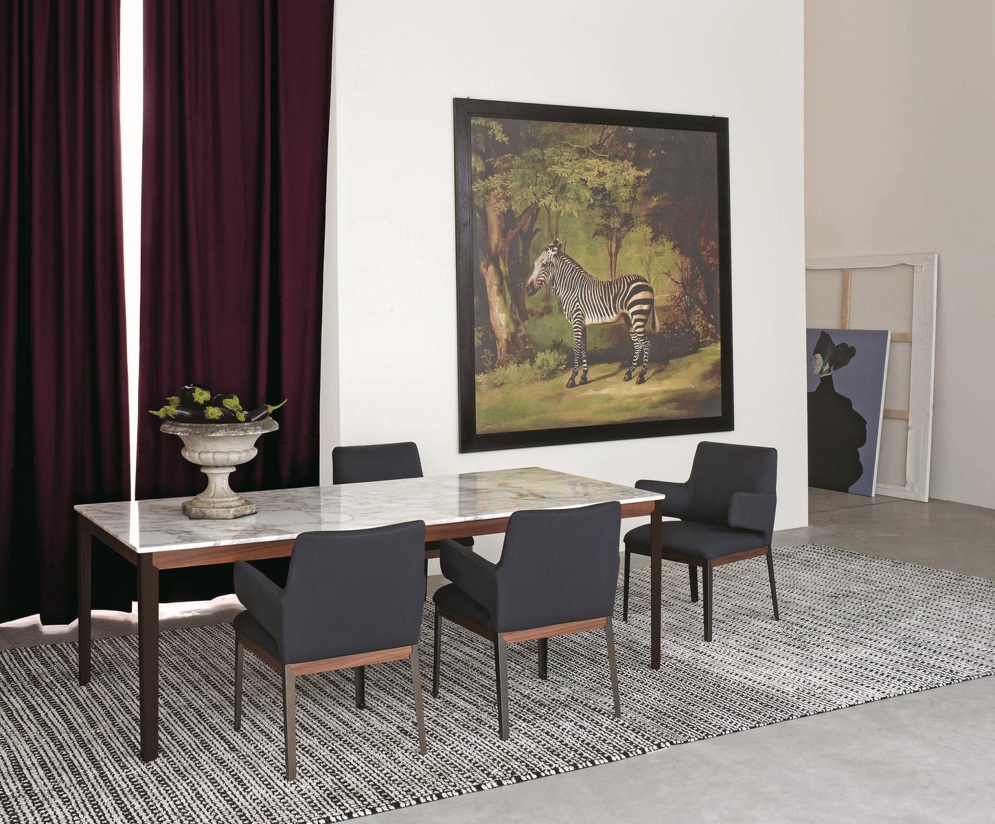 Rectangular marble table | Hug by Arflex