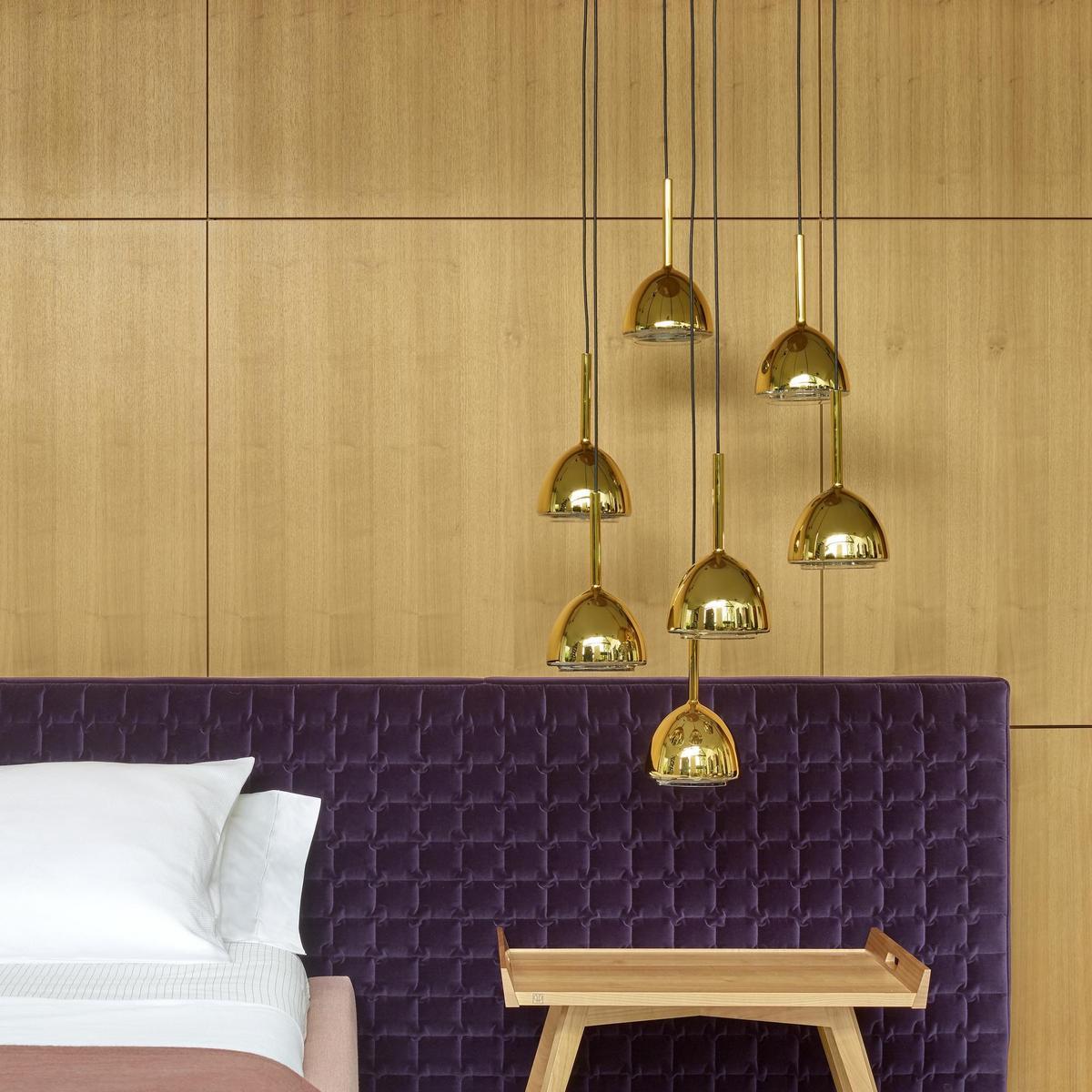 LED brass pendant lamp | Brass Bell by Ligne Roset