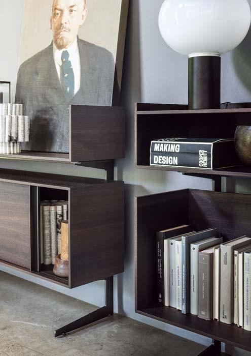 Oak bookcase / sideboard | Court Yard by Lema
