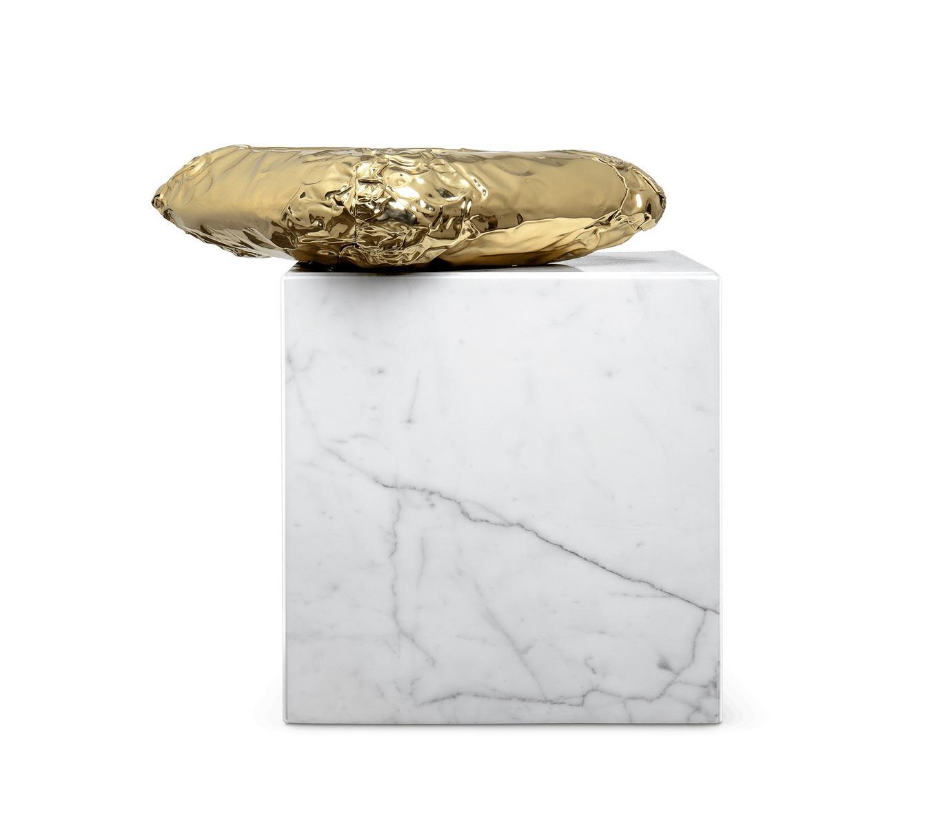 Square Carrara marble coffee table | Stonehenge Carrara by Boca Do Lobo