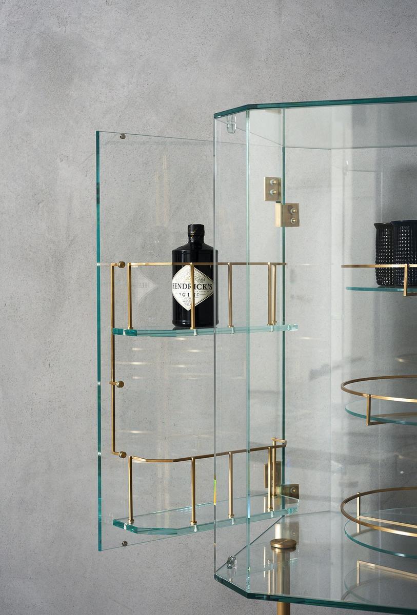 Glass bar cabinet | Float by Baxter