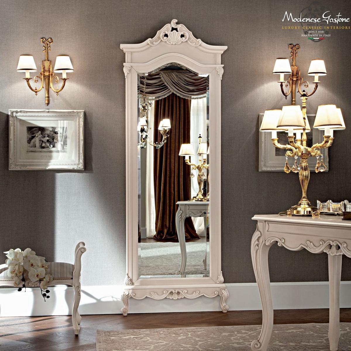 Wall-mounted solid wood mirror | 12215 by Modenese Gastone