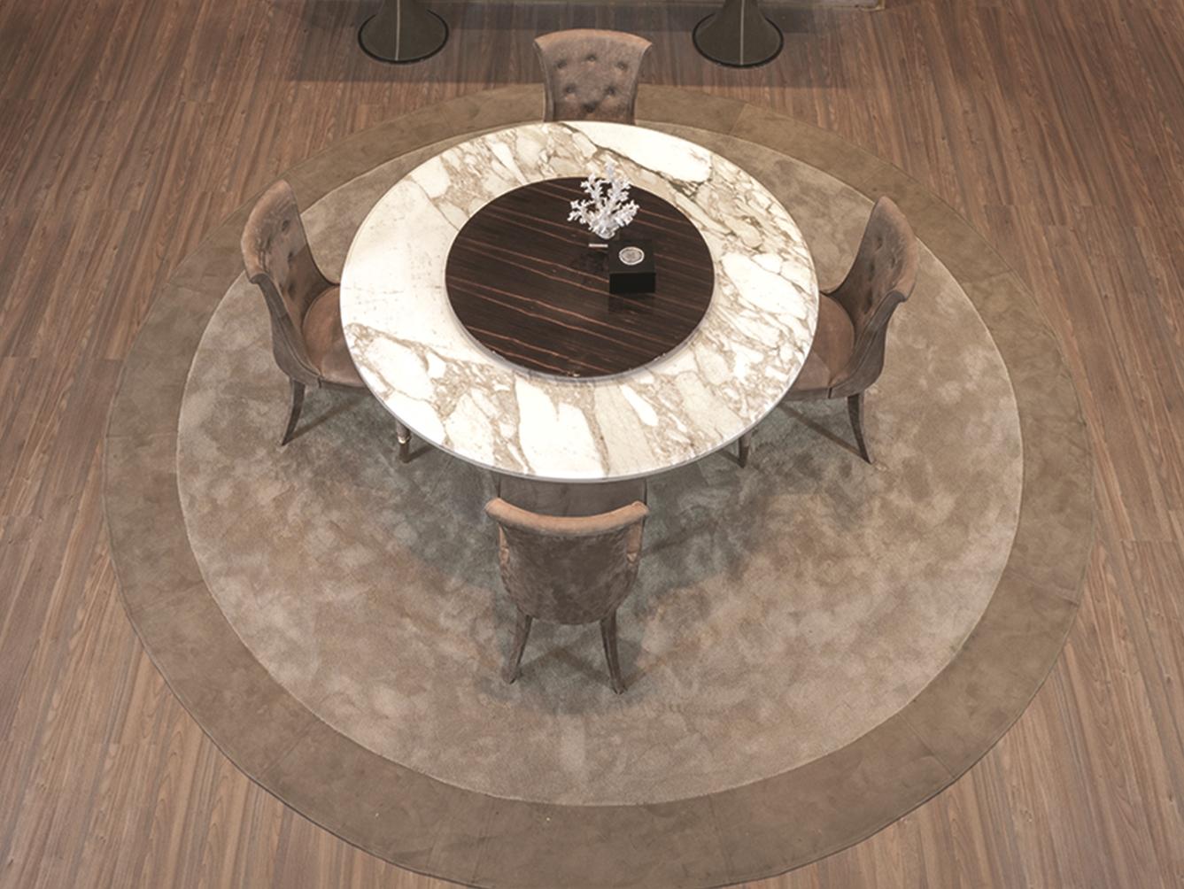 Round wool rug | Synthetic by Longhi