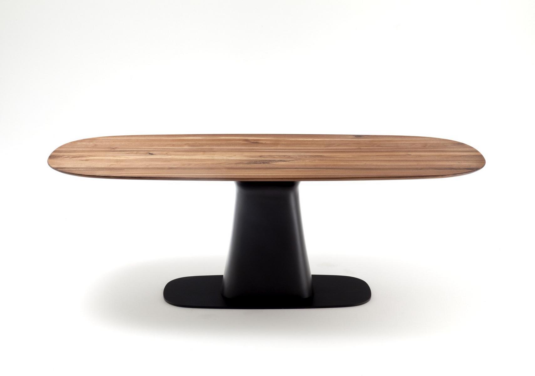 Steel and wood table | 8950 by Rolf Benz