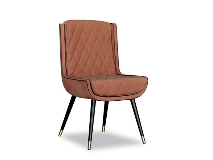 Upholstered leather chair | Dolly Baby by Baxter