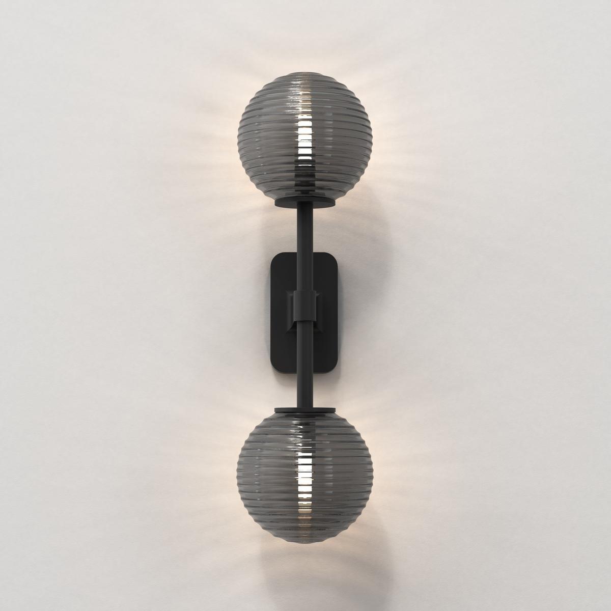 LED zinc wall lamp for bathroom | Tacoma Twin by Astro lighting