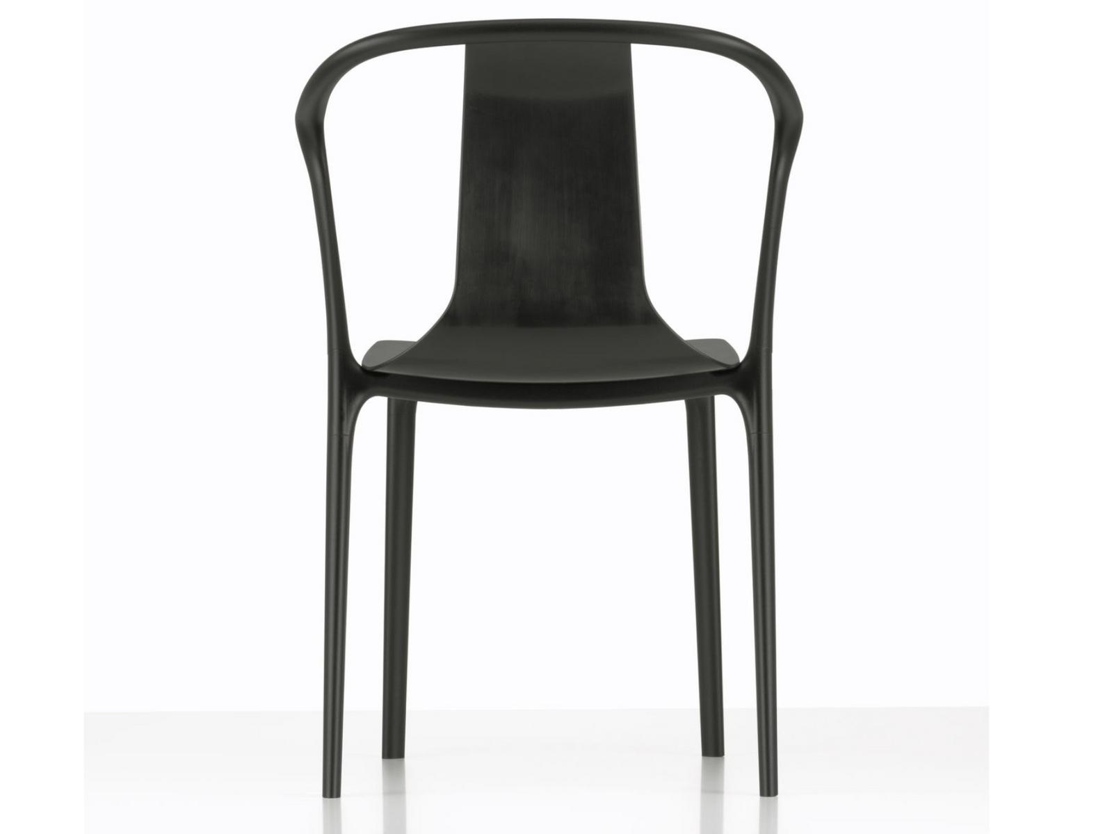 Stackable polyamide chair with armrests | Belleville by Vitra