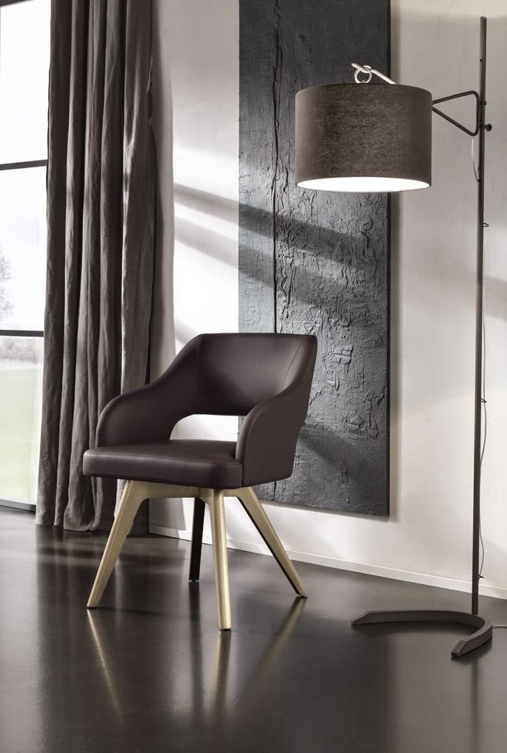Velvet chair with armrests | Adria by Cantori