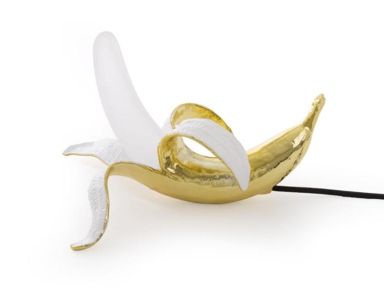 Glass and resin table lamp | Banana Lamp Dewey by Seletti