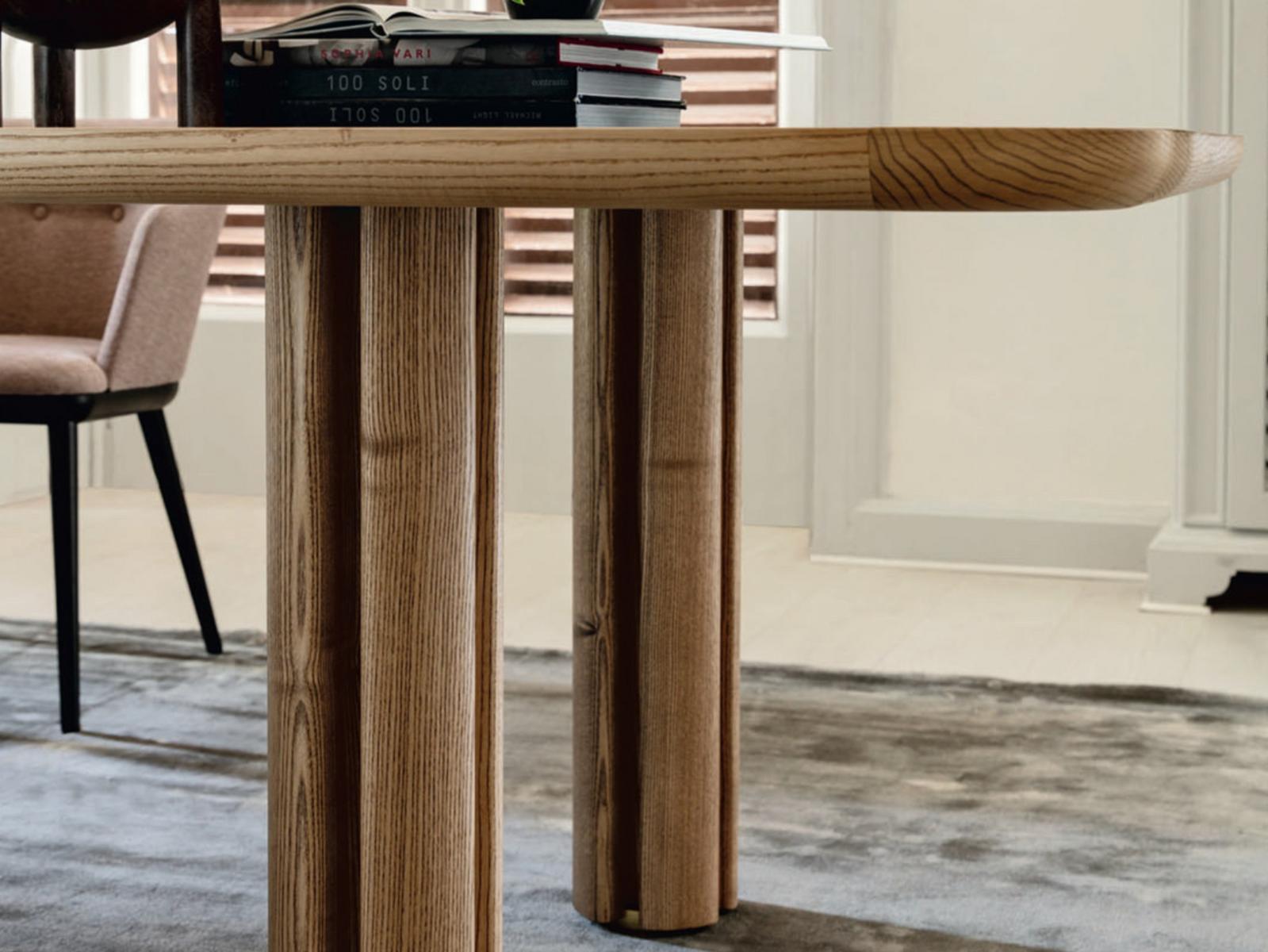 Rectangular ash table with glass insert | Quadrifoglio by Porada