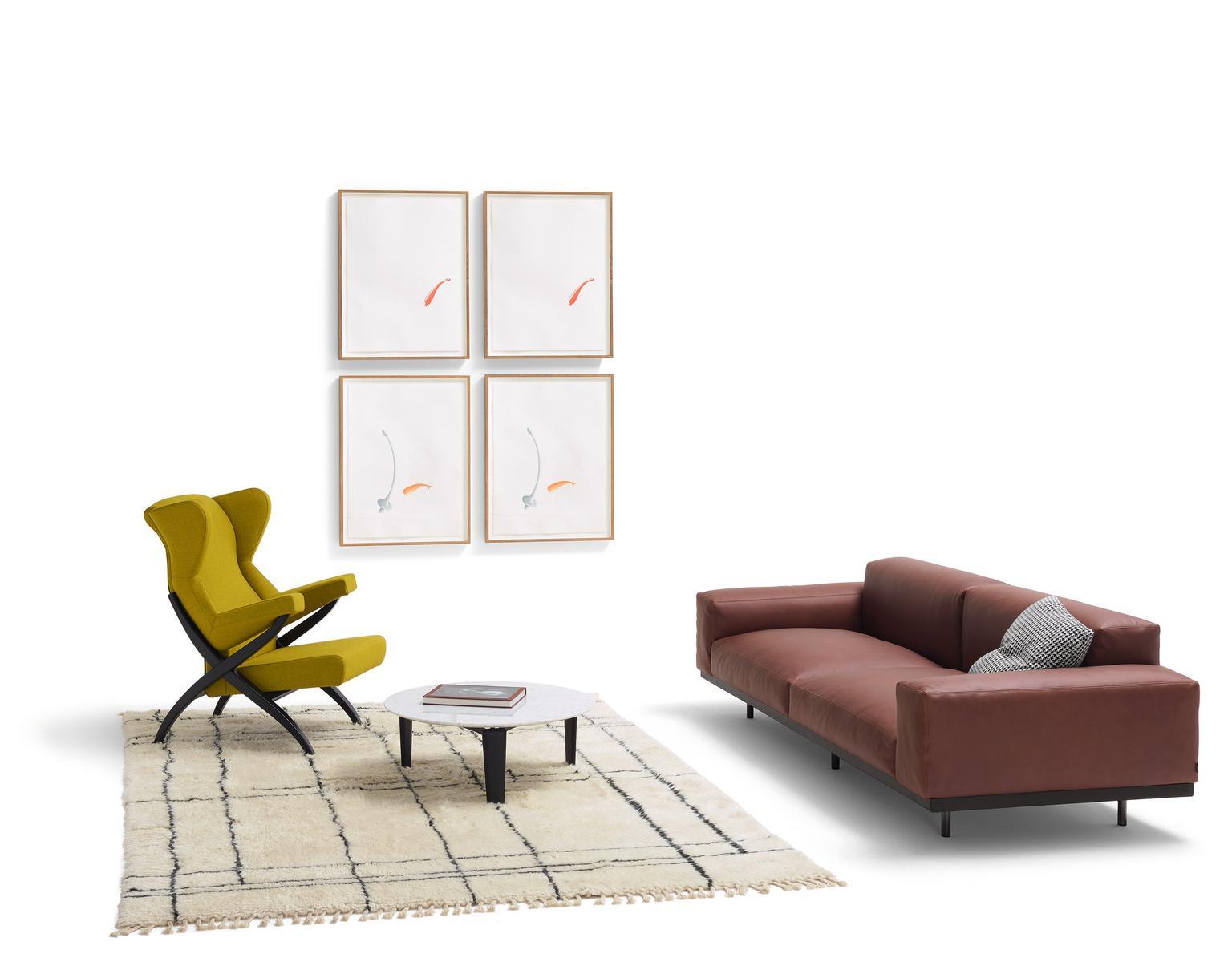 Fabric armchair with armrests | Fiorenza by Arflex