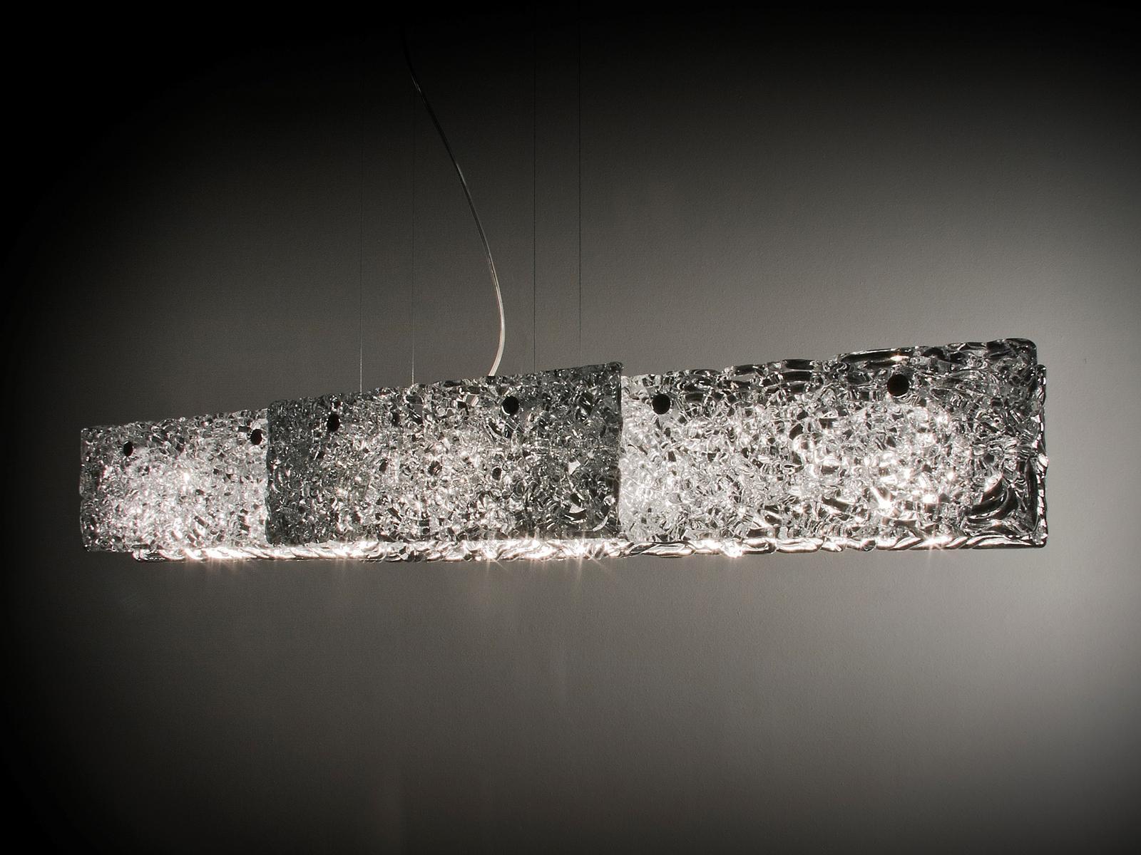Direct-indirect light glass pendant lamp | Nightlife H5 by Ilfari