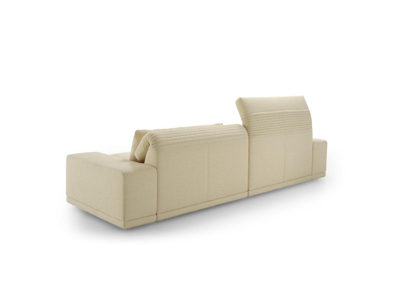 Modular fabric sofa with headrest | Grand Angle by Ligne Roset