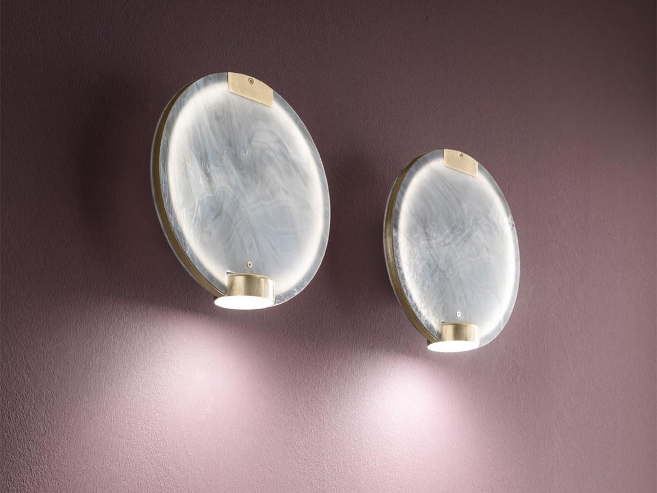 LED glass wall light | Horo A by Masiero