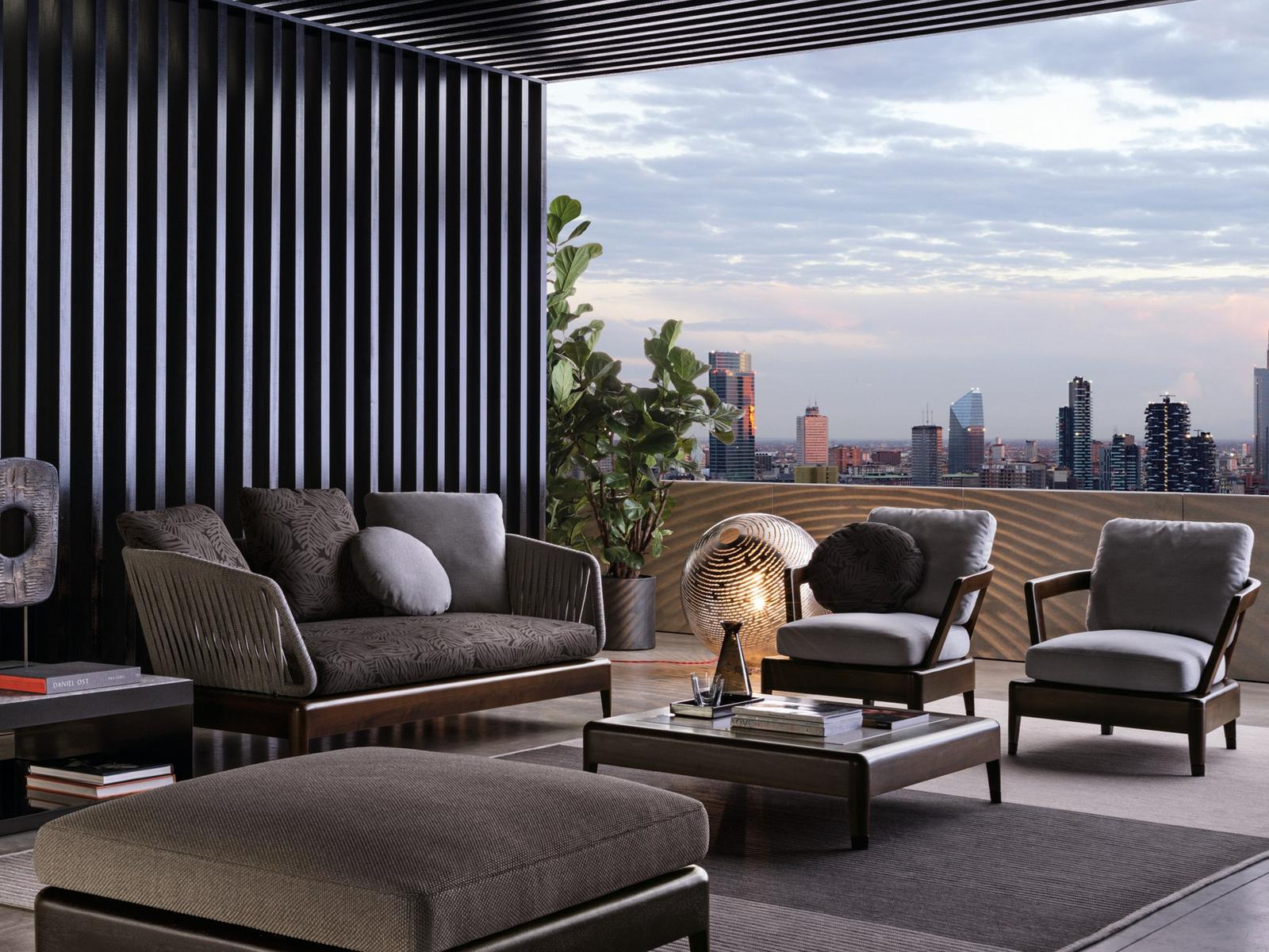 Outdoor sofa | Indiana by Minotti