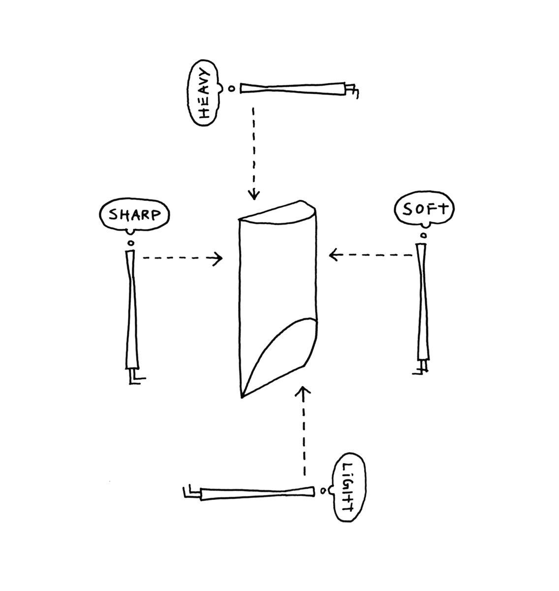 Round wooden living room table | Wedge by Minotti