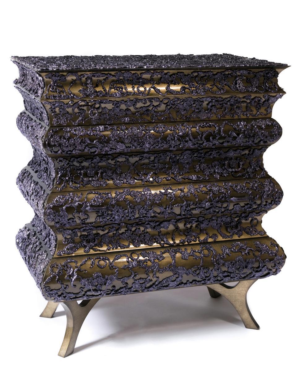 Wooden chest of drawers | Crochet by Boca Do Lobo