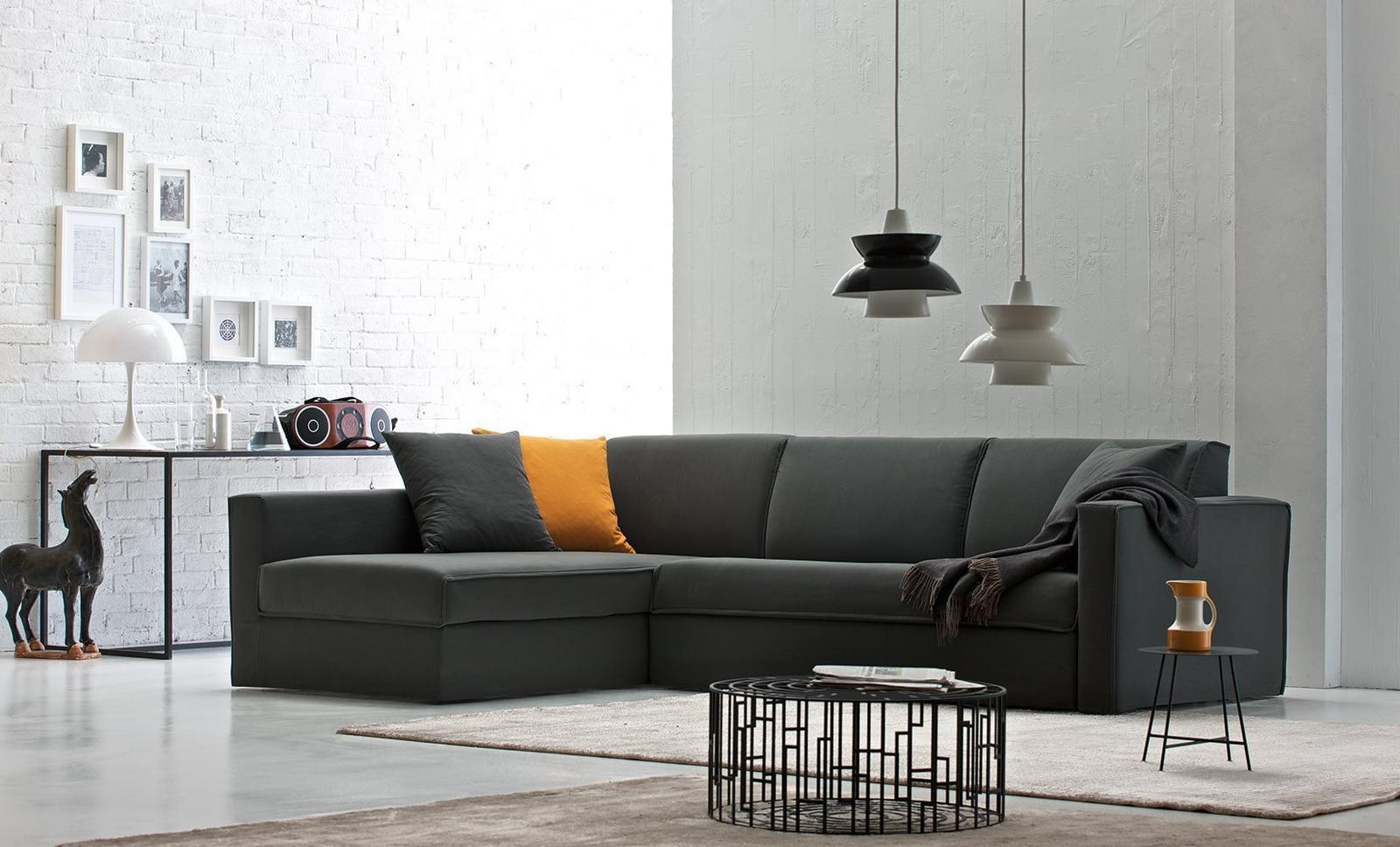Sectional fabric sofa | Argo by Alberta Salotti