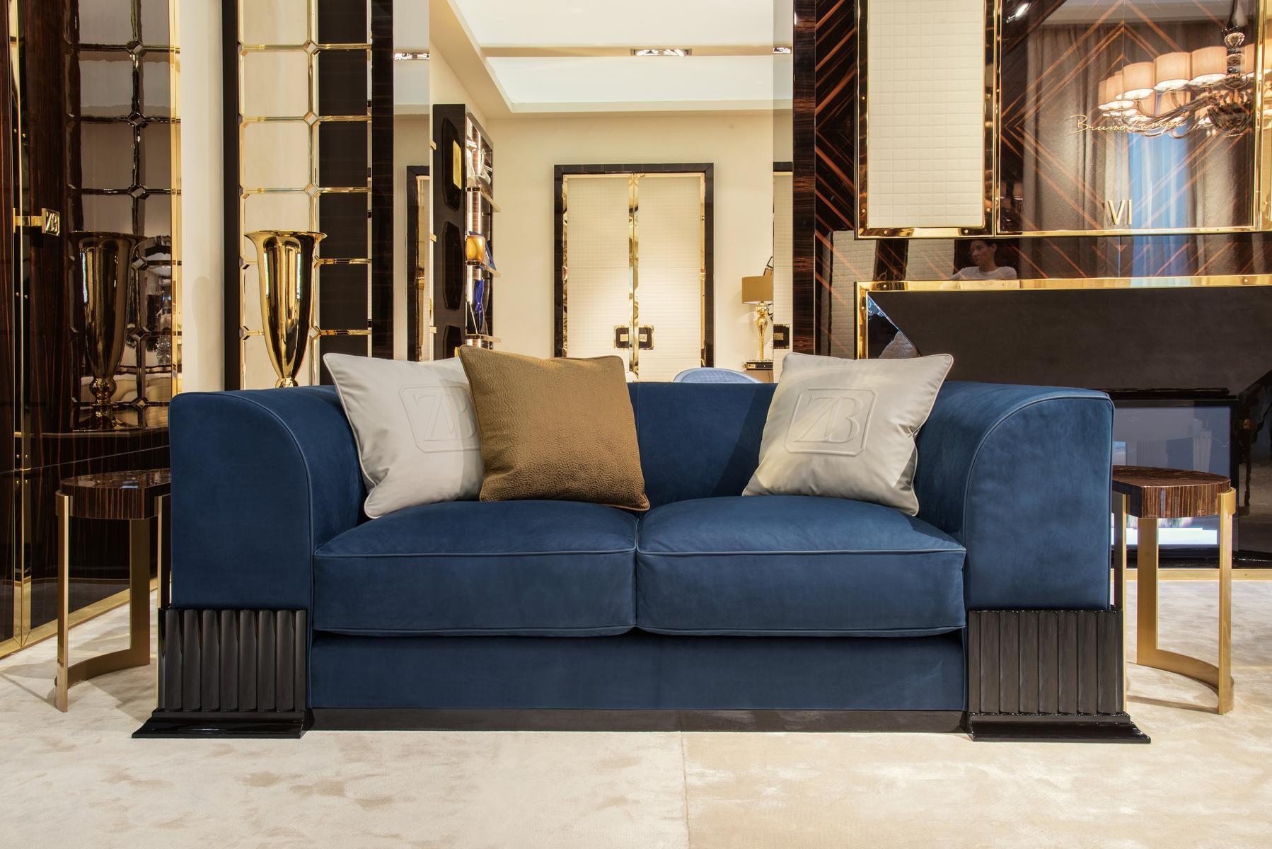 Steel coffee table and walnut top | Oliver by Bruno Zampa