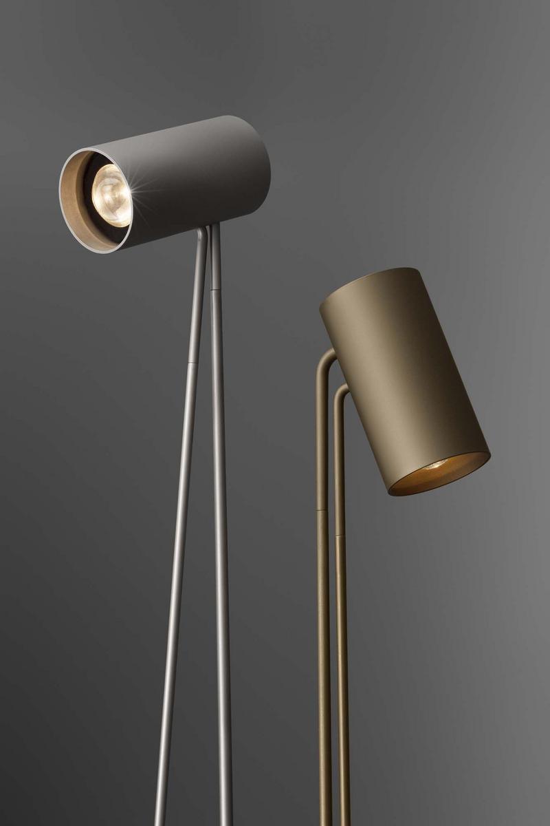 LED adjustable carbon floor lamp | Boom by Olev