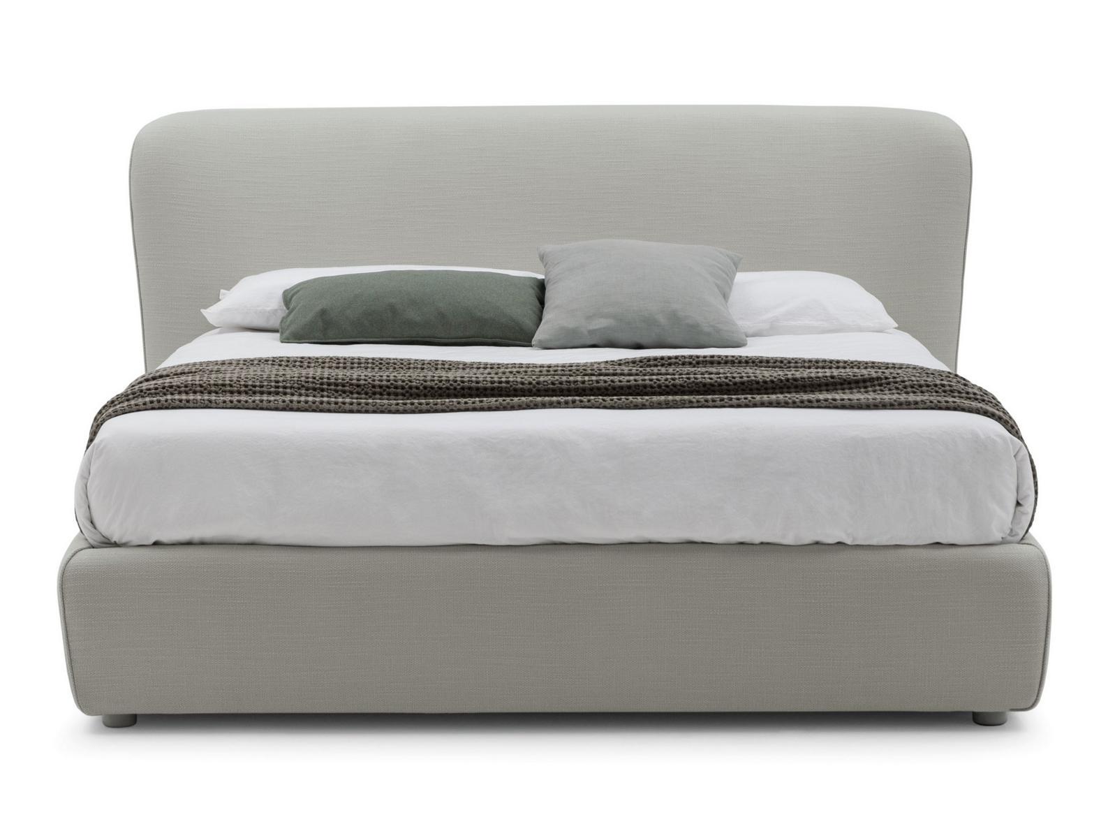 Upholstered storage bed | Karol by Bolzan letti