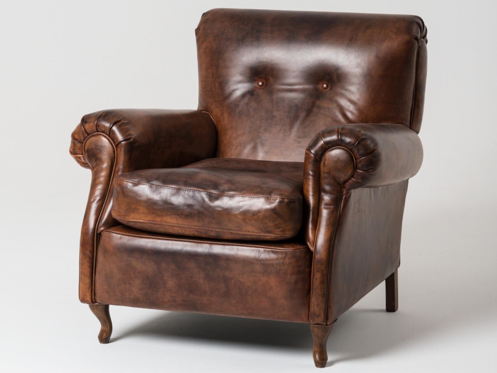 Leather armchair with armrests | Roma by Mantellassi 1926