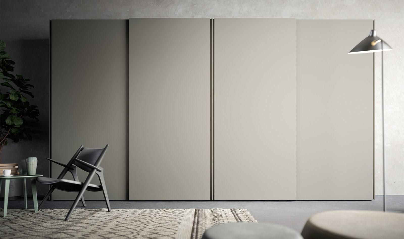 Corner lacquered wardrobe with doors | Split by ALF Dafre