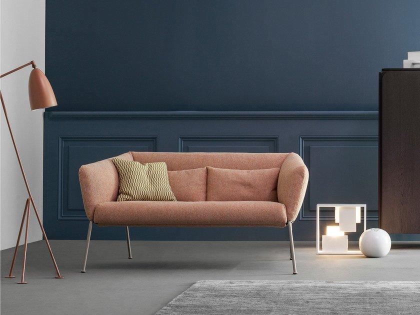 Upholstered fabric sofa with removable cover | Nikos by Bonaldo