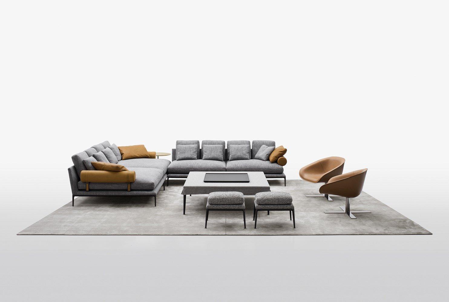 Leather sofa | Atoll by B&B Italia