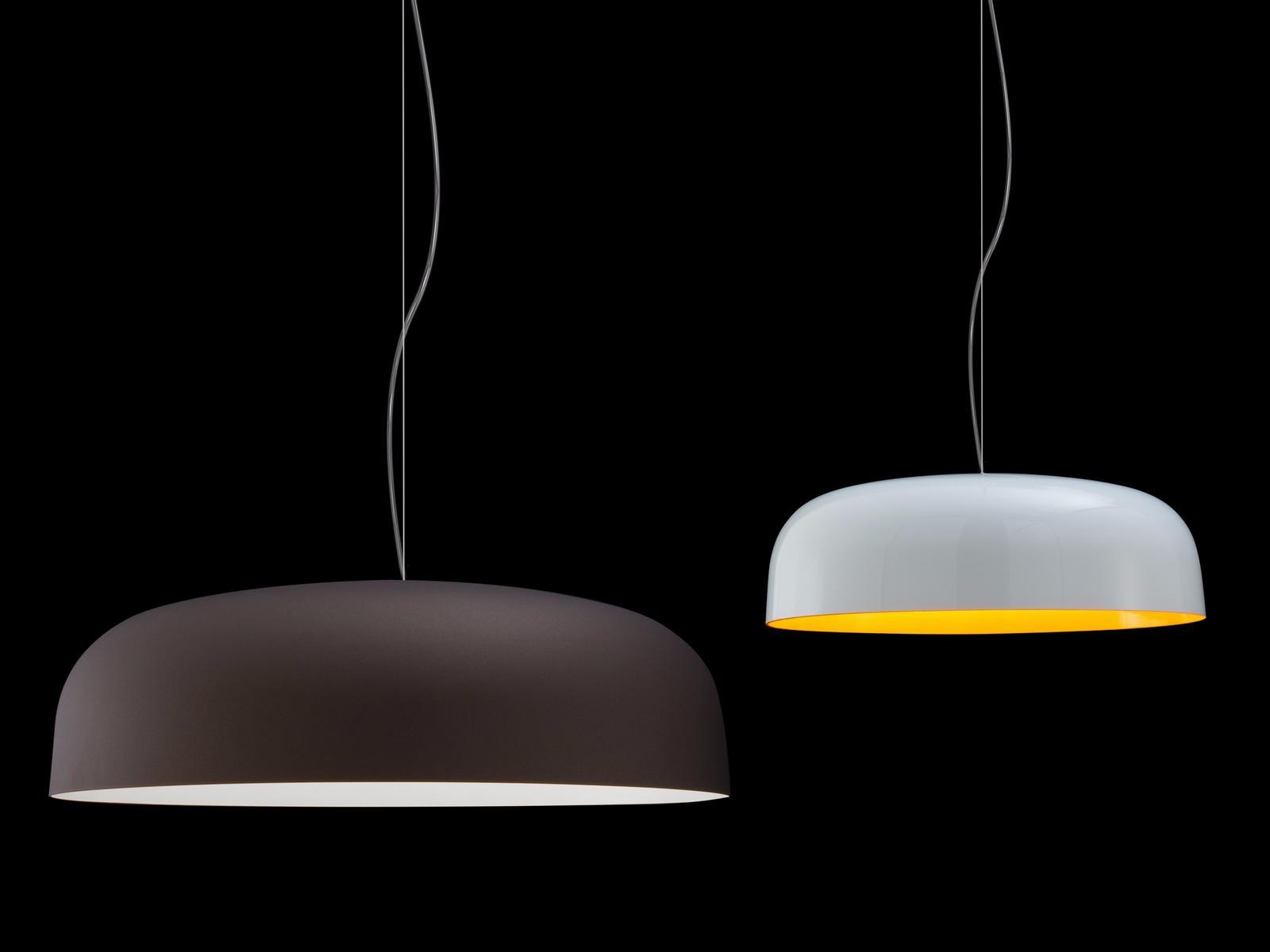 Indirect light fluorescent aluminium pendant lamp | Canopy - 422 by Oluce