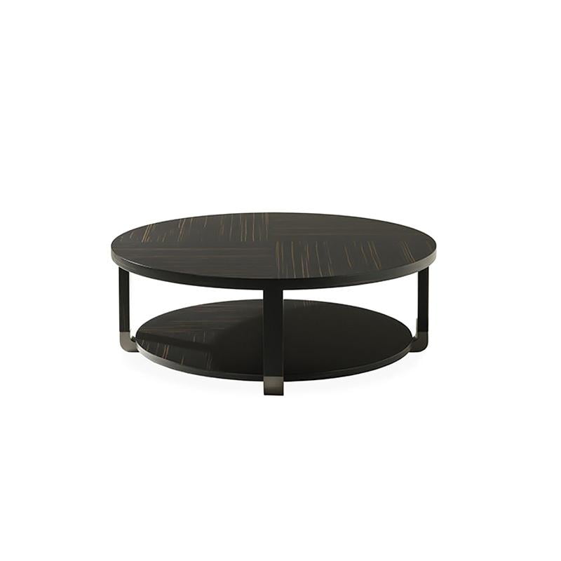 Round solid wood coffee table | Jacques by Galimberti Nino